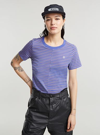 Front Seam Stripe Top